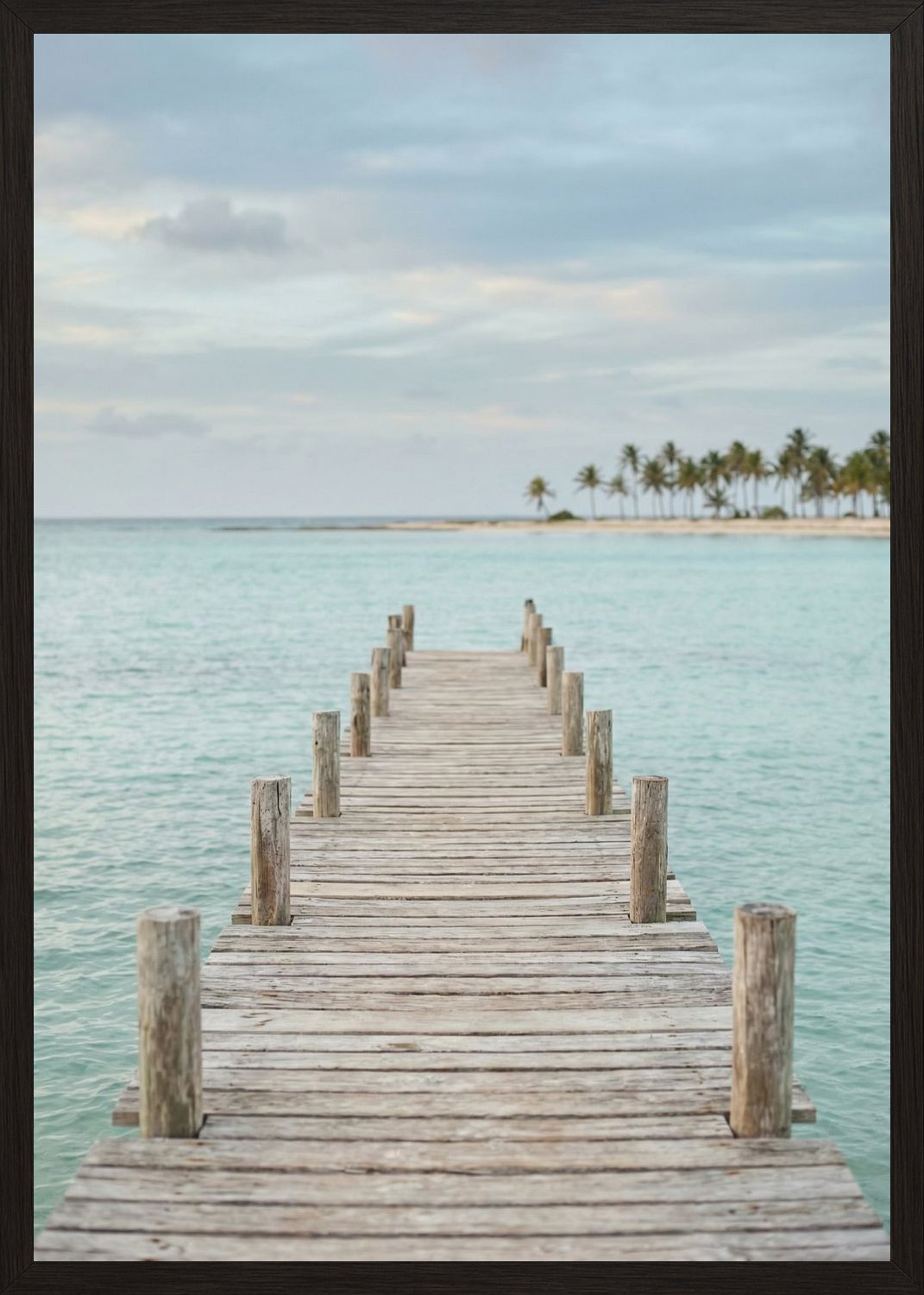 Poster in oak frame