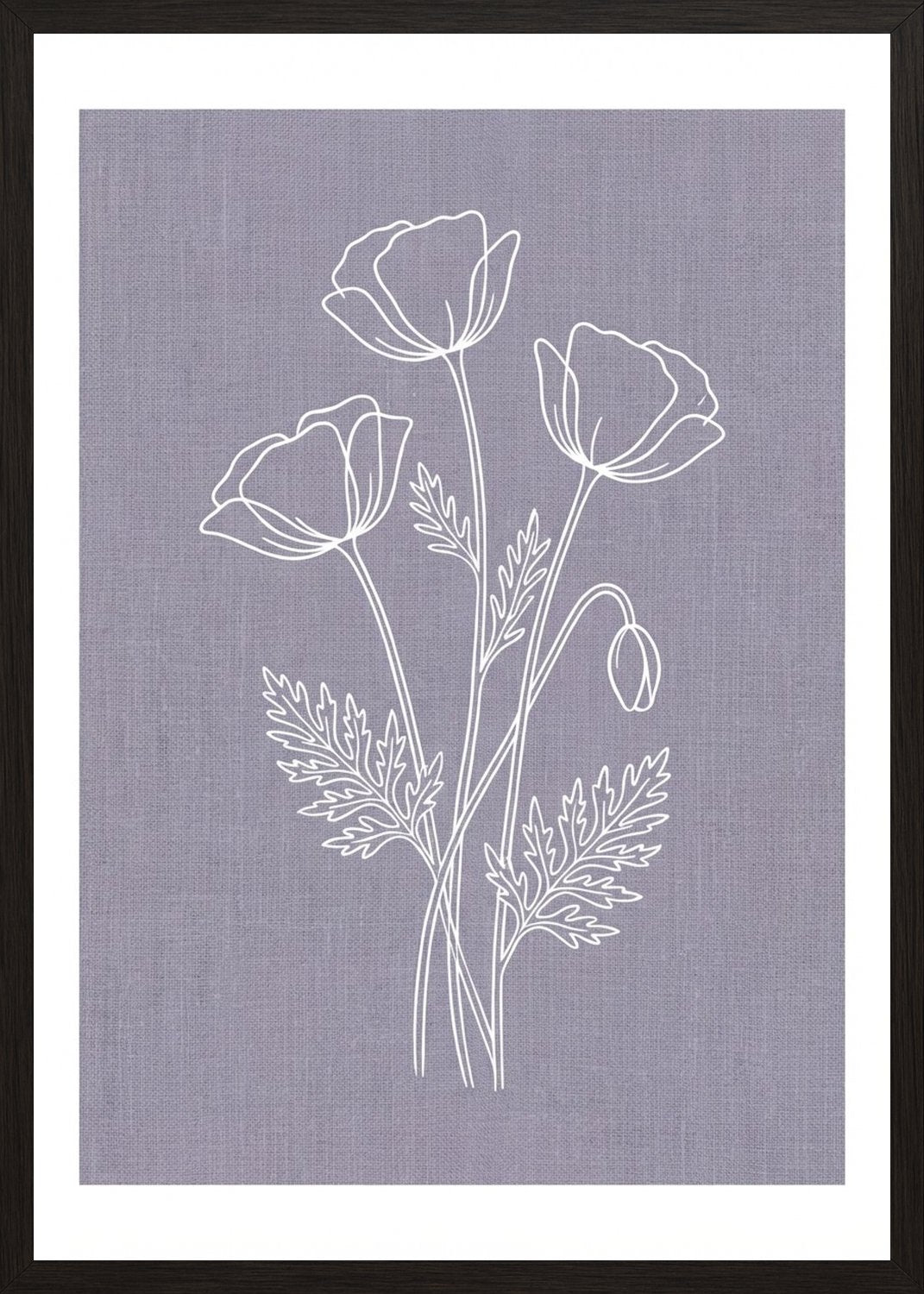 Poster in black frame