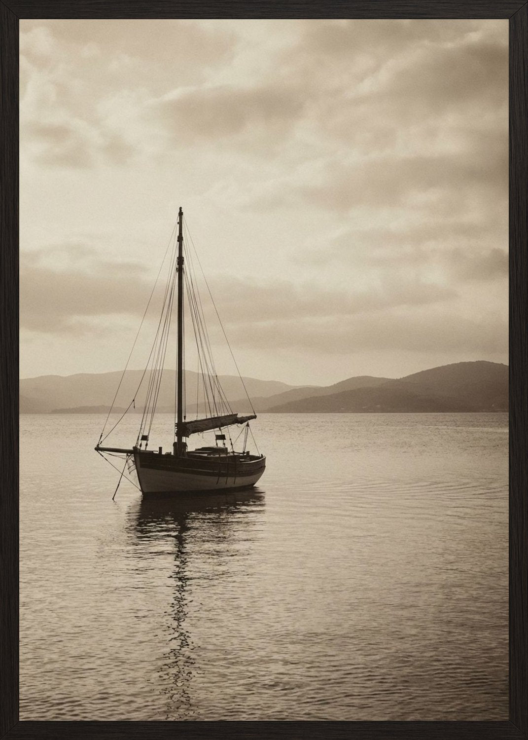 Poster in black frame