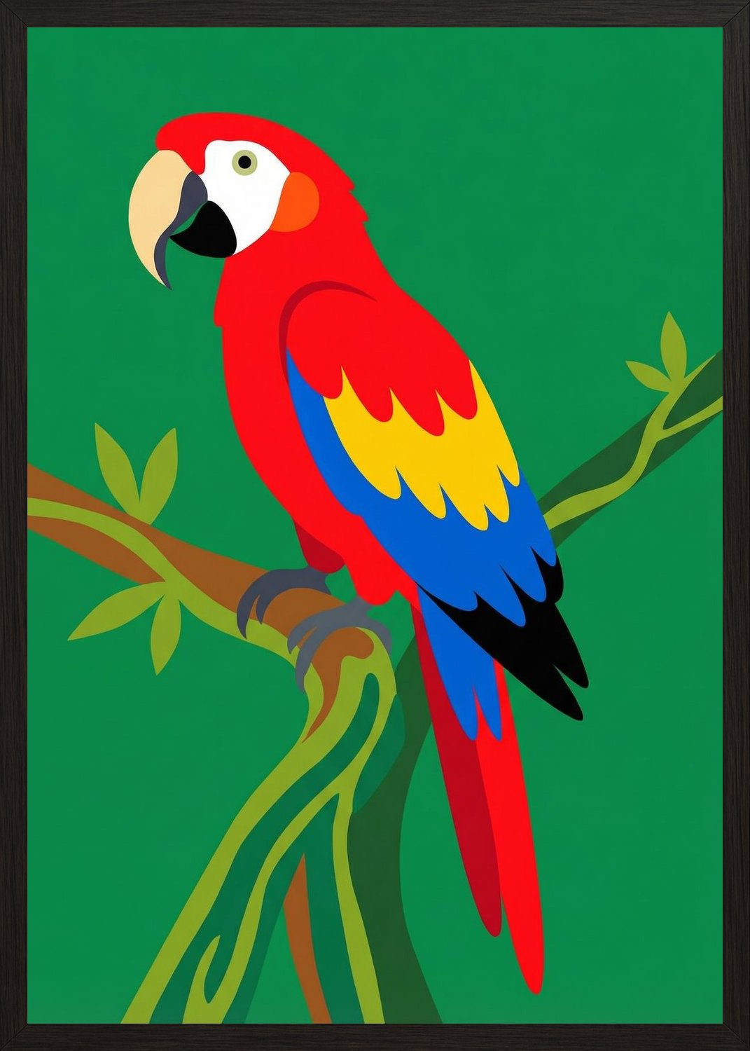 Poster in black frame