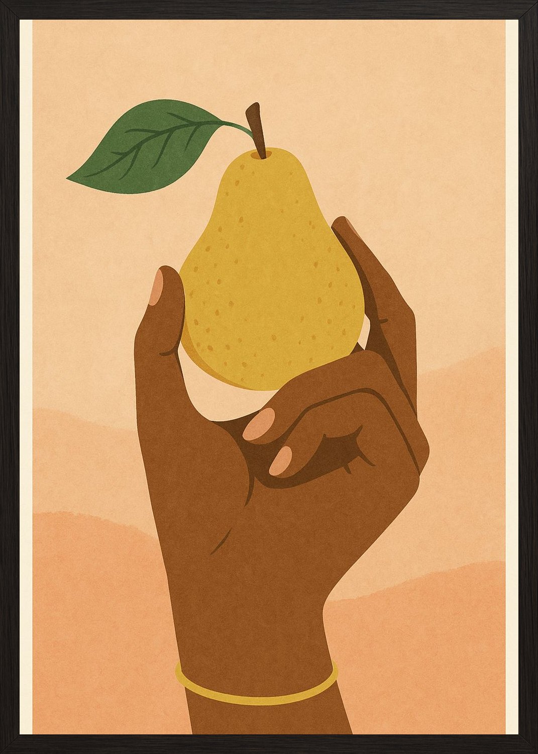 Poster in black frame