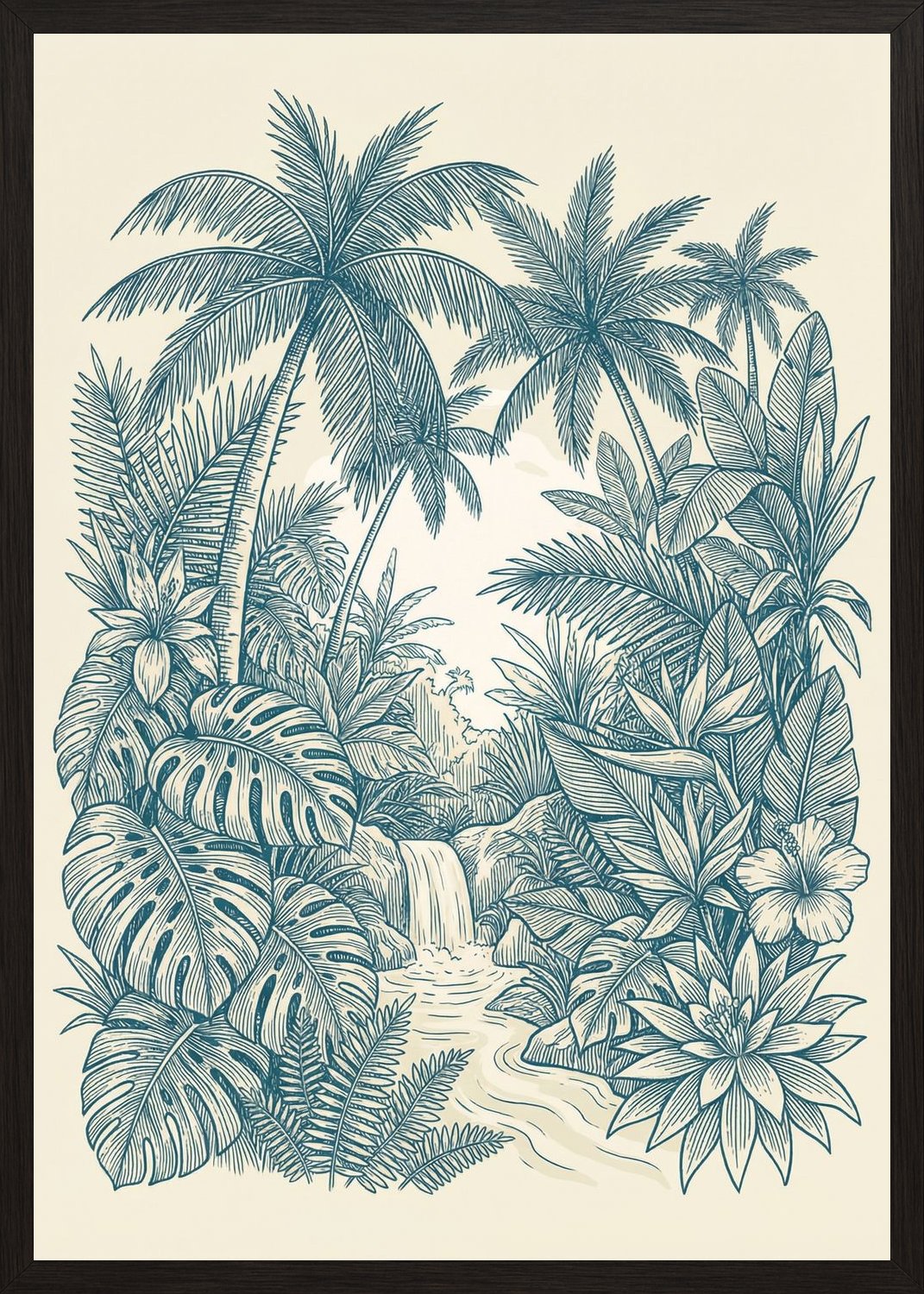 Poster in oak frame