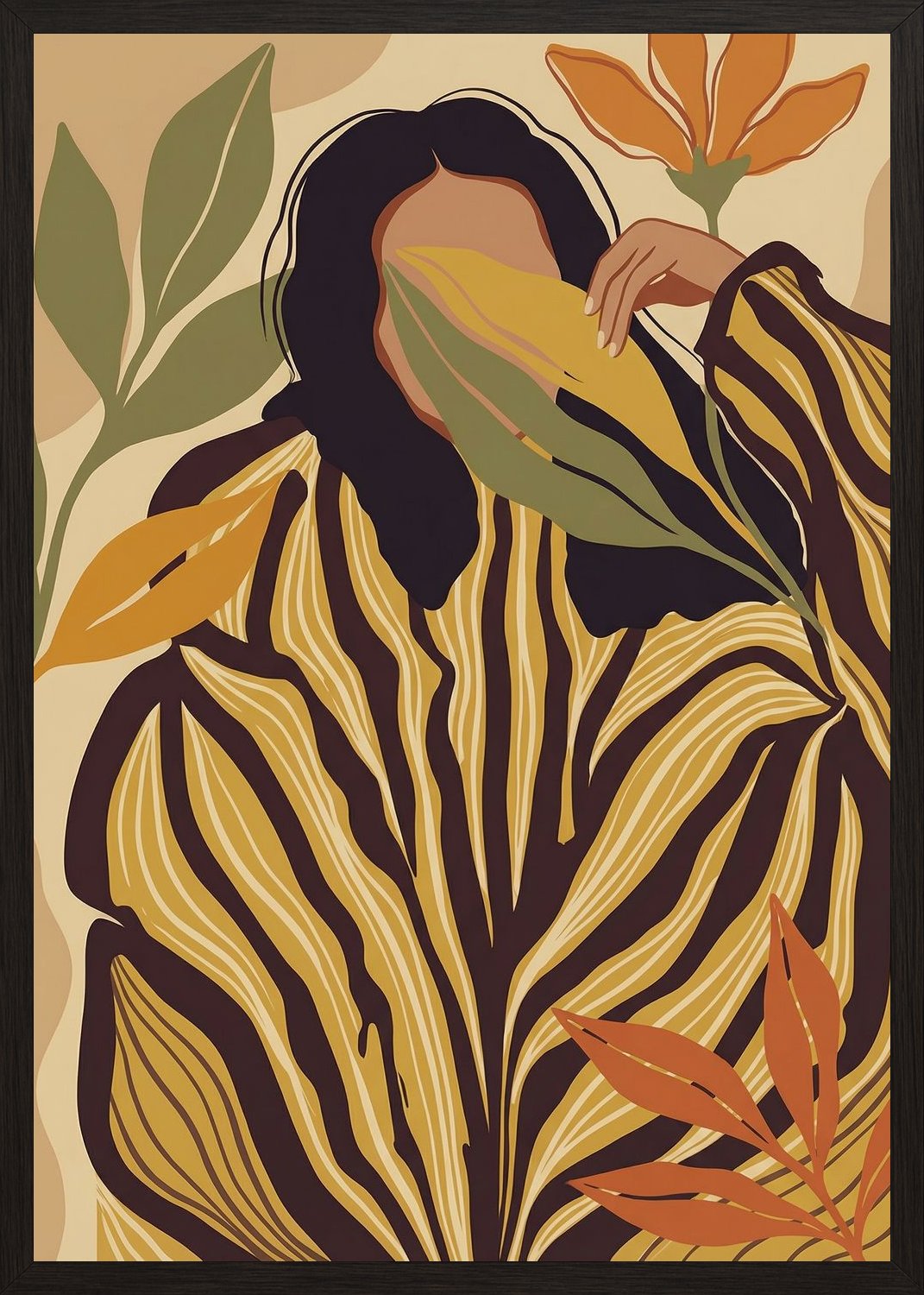 Poster in black frame