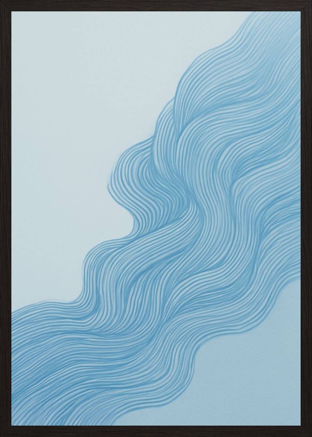 Poster in black frame