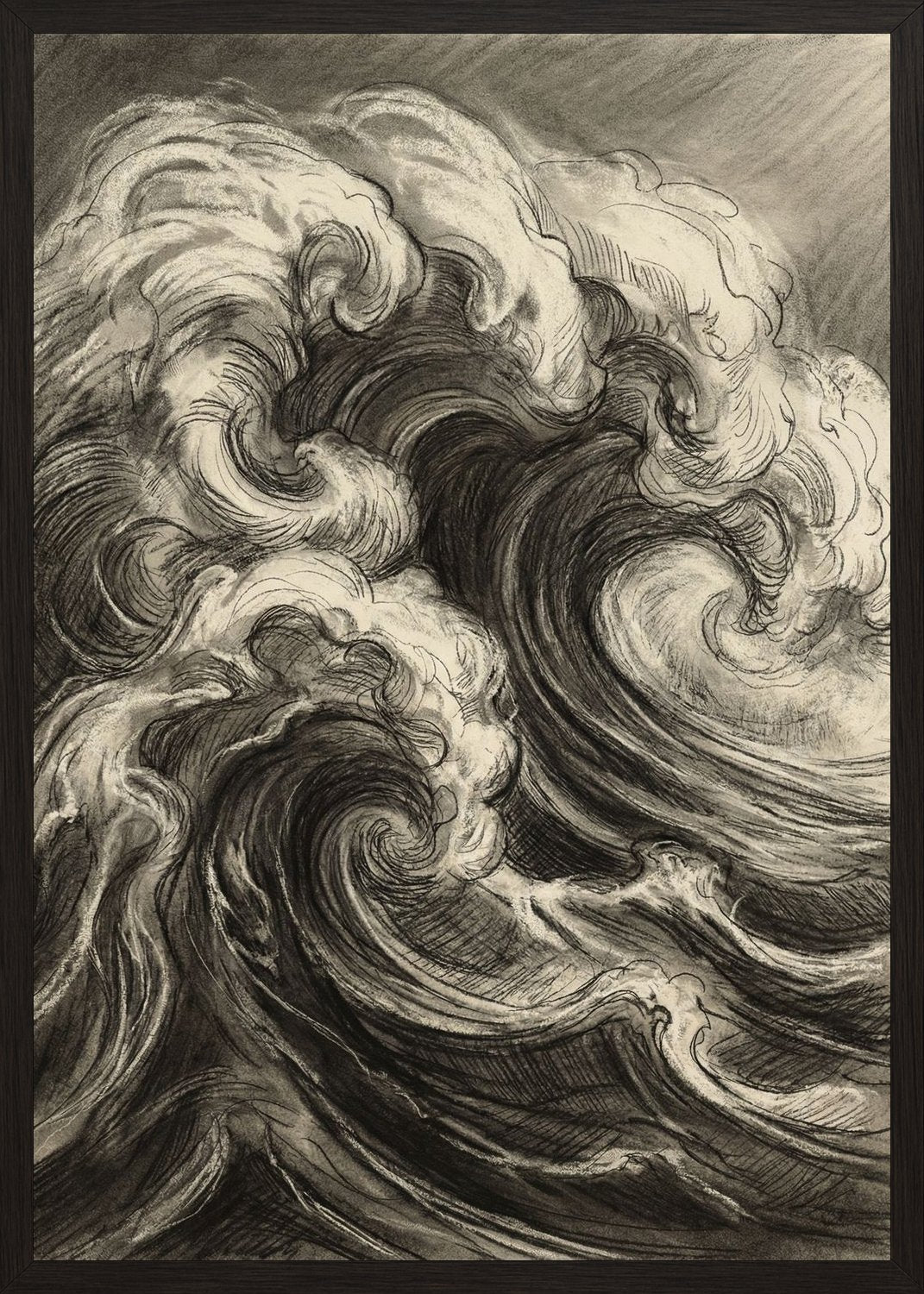 Poster in black frame