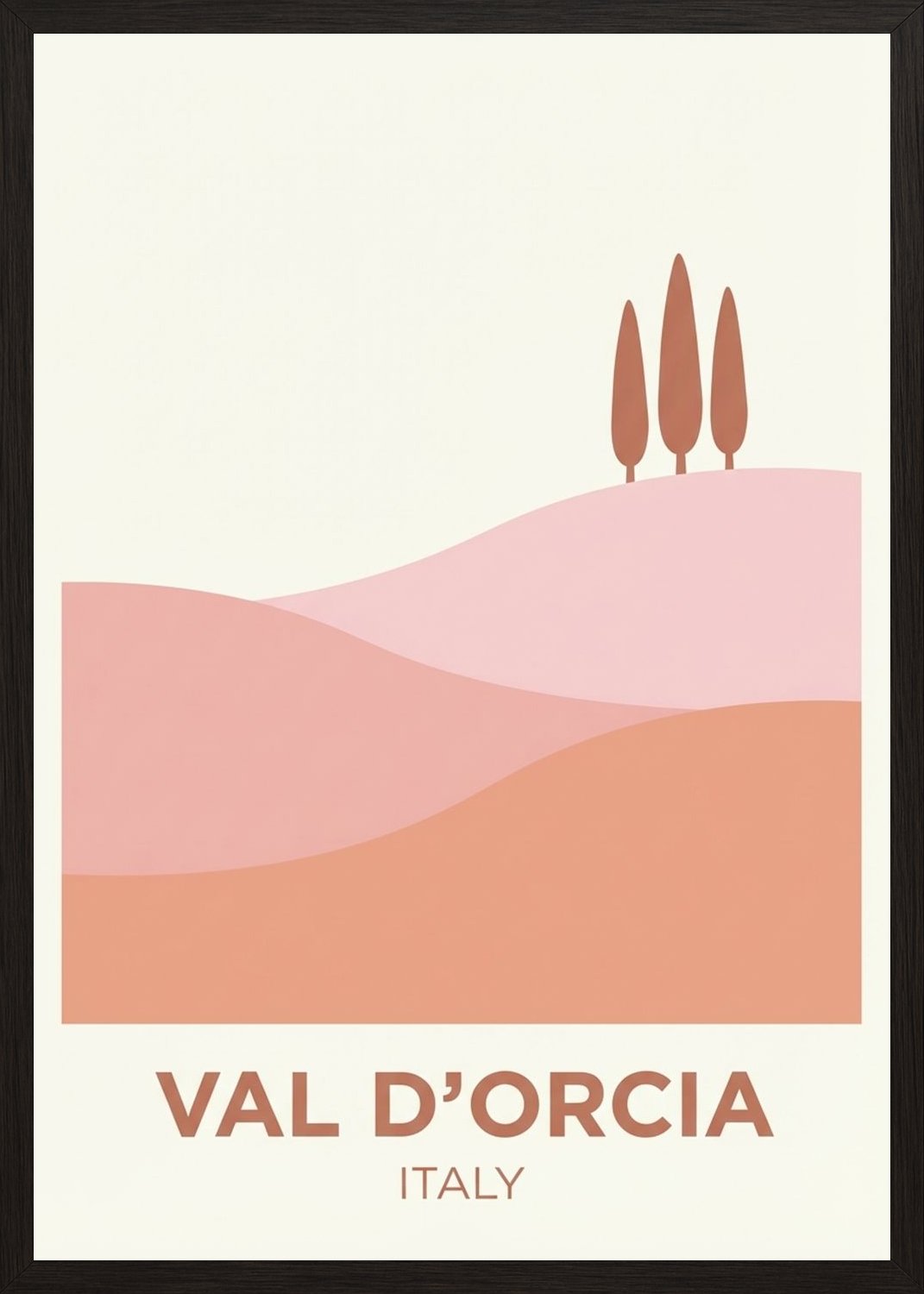 Poster in black frame