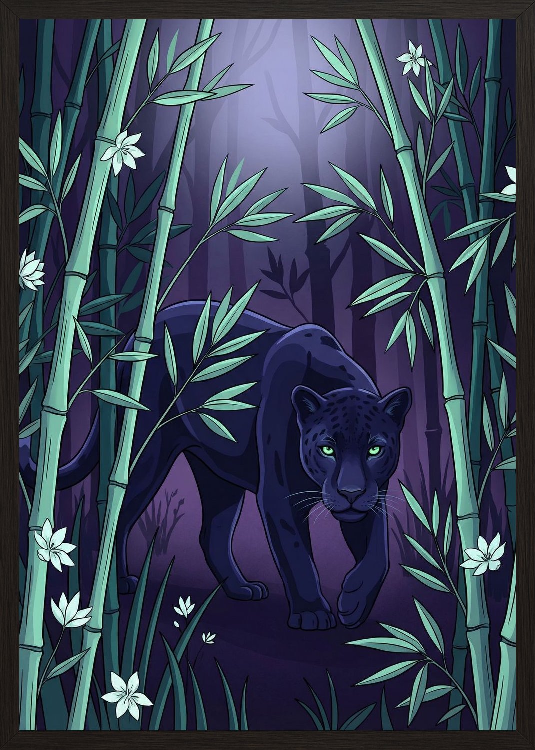 Poster in black frame