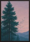 Poster in black frame