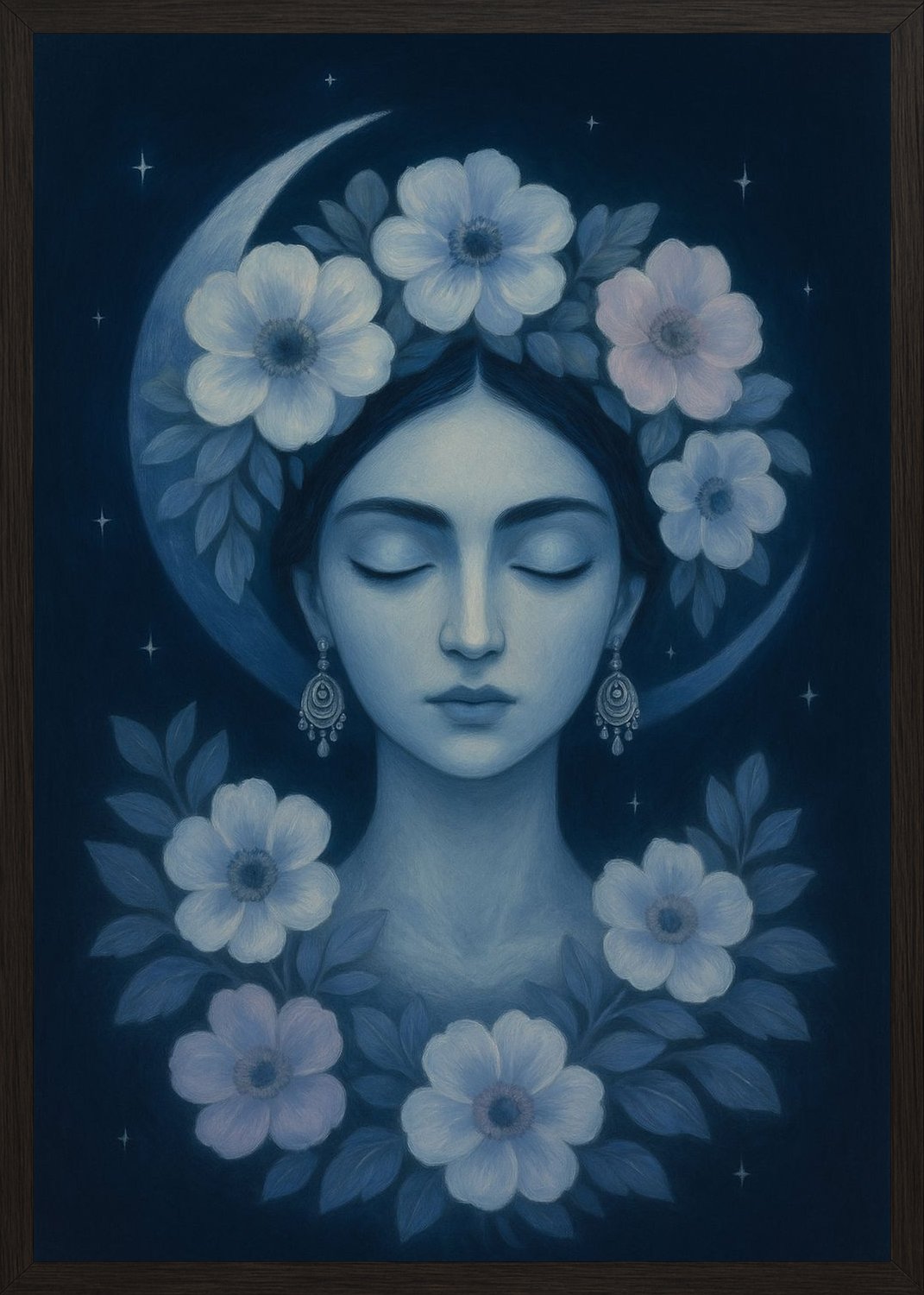 Poster in black frame