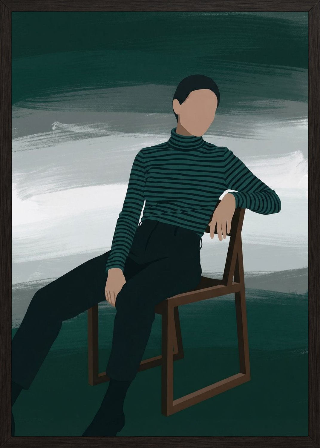 Poster in oak frame