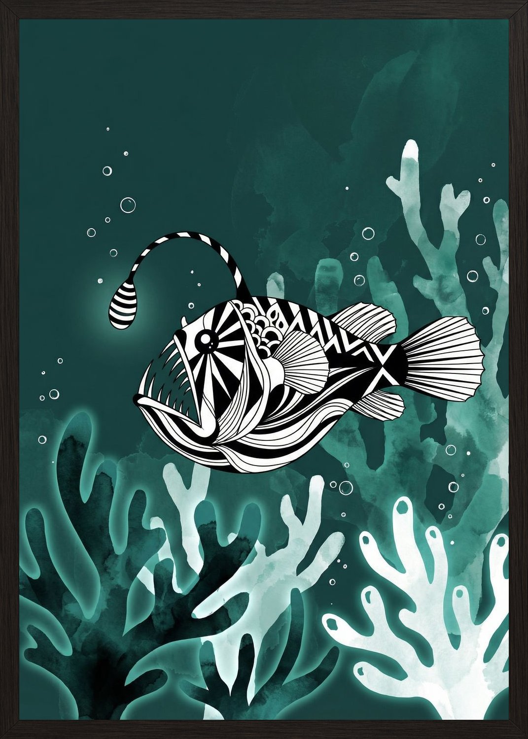 Poster in black frame