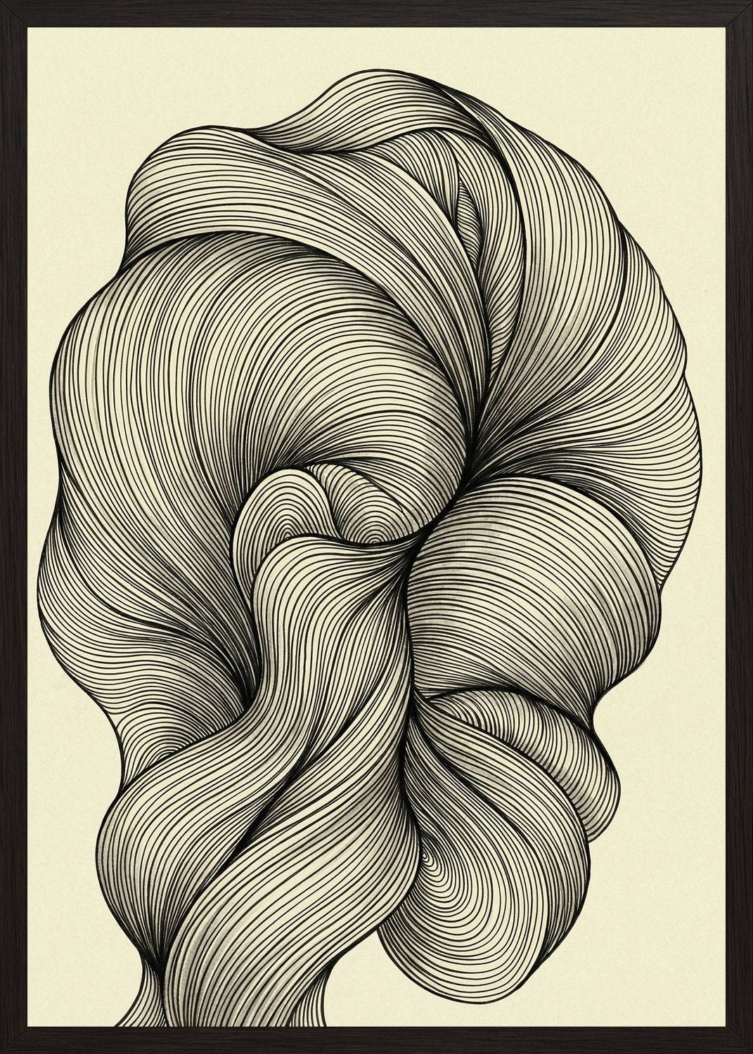 Poster in black frame