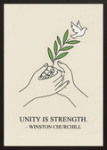 Poster in oak frame