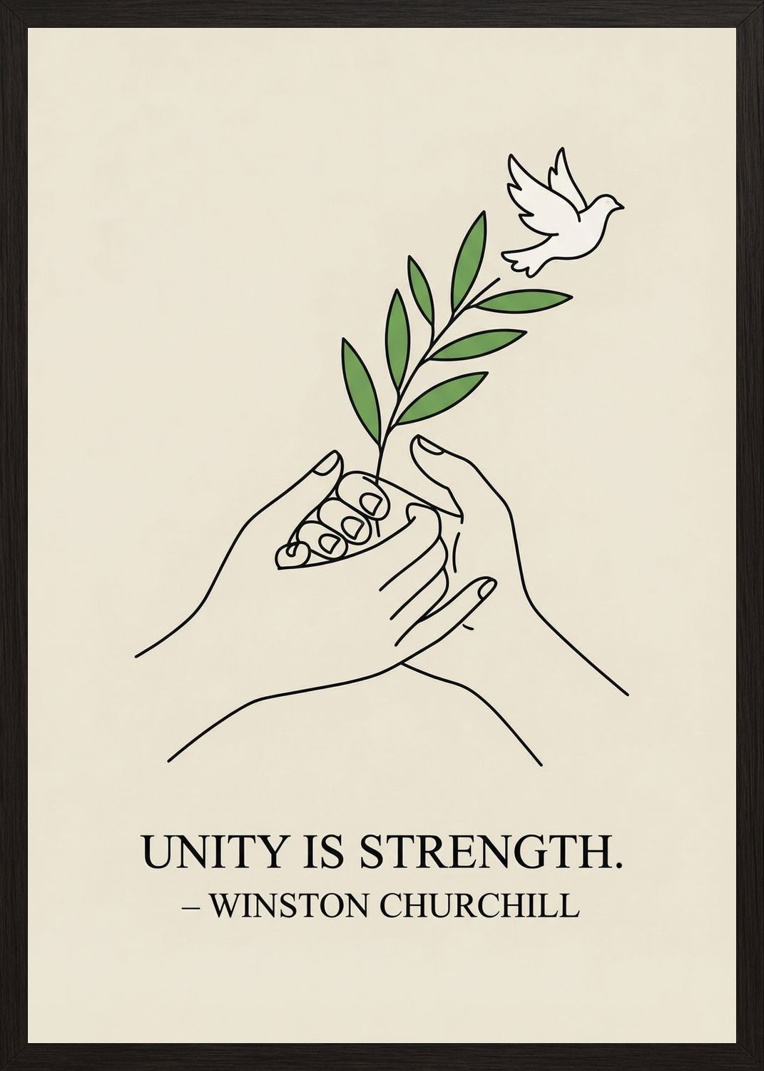 Poster in oak frame