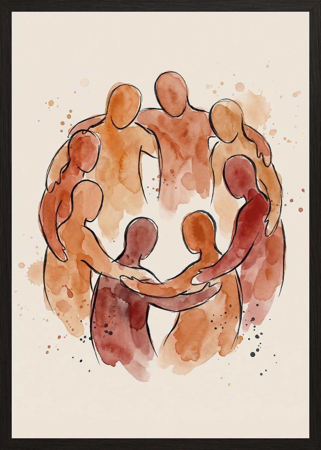 Poster in black frame