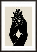 Poster in black frame