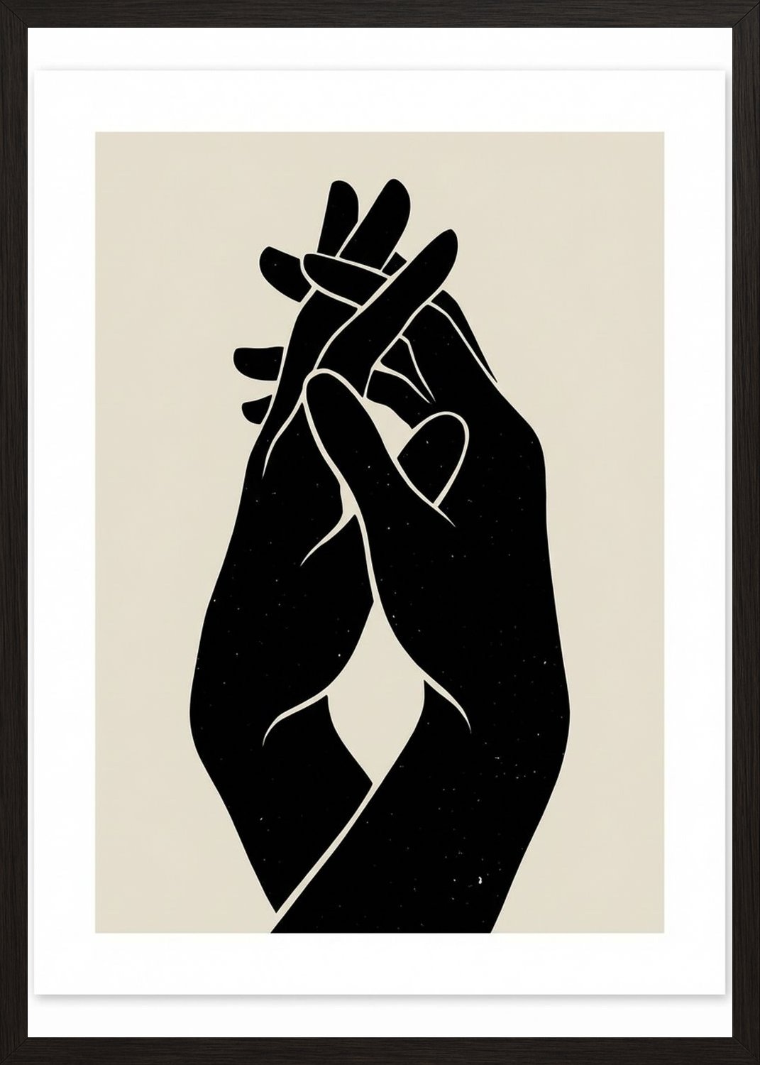 Poster in black frame