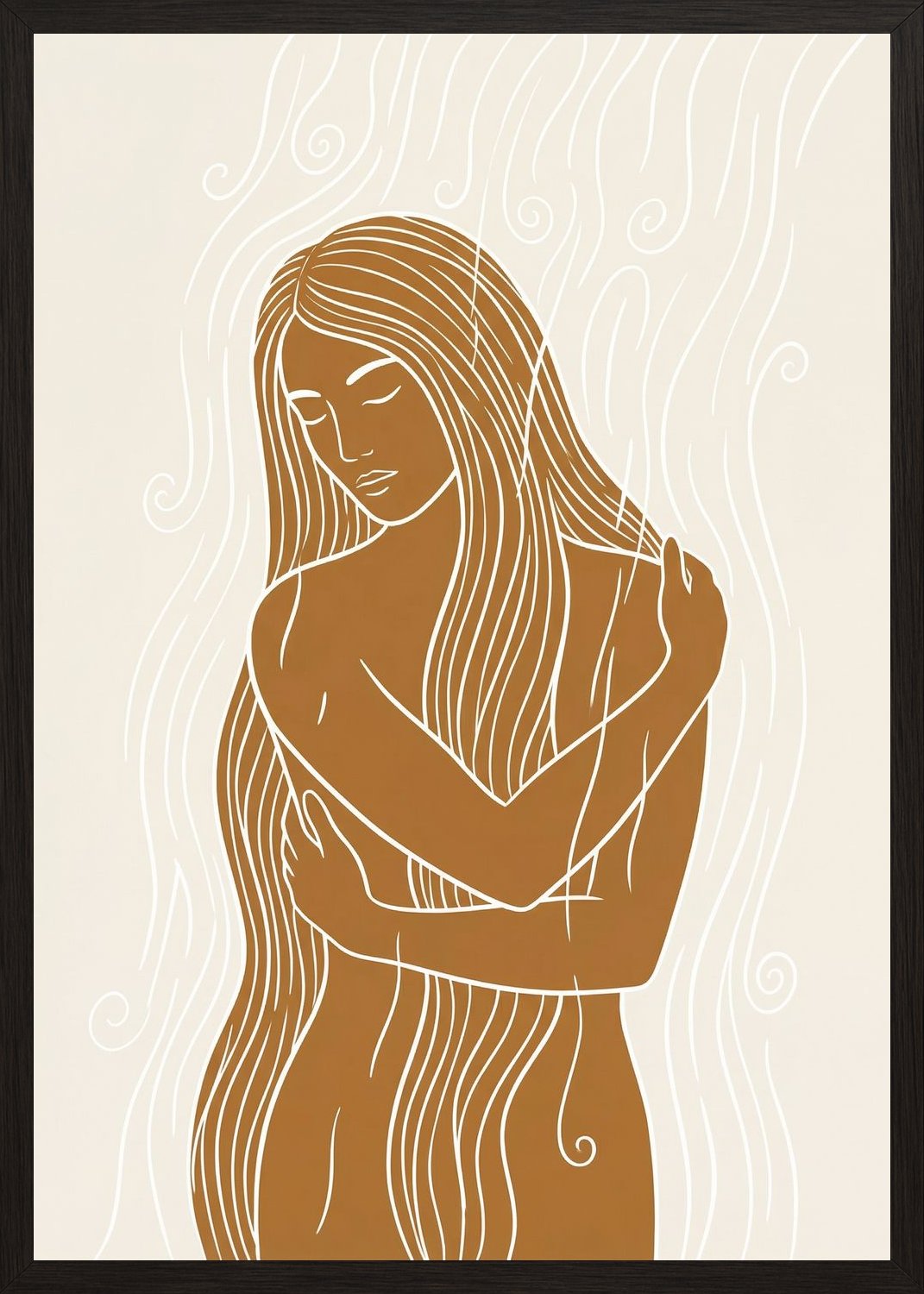 Poster in black frame