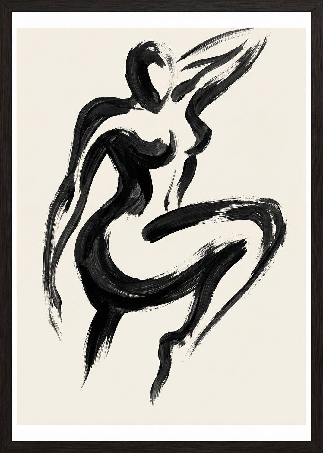 Poster in black frame