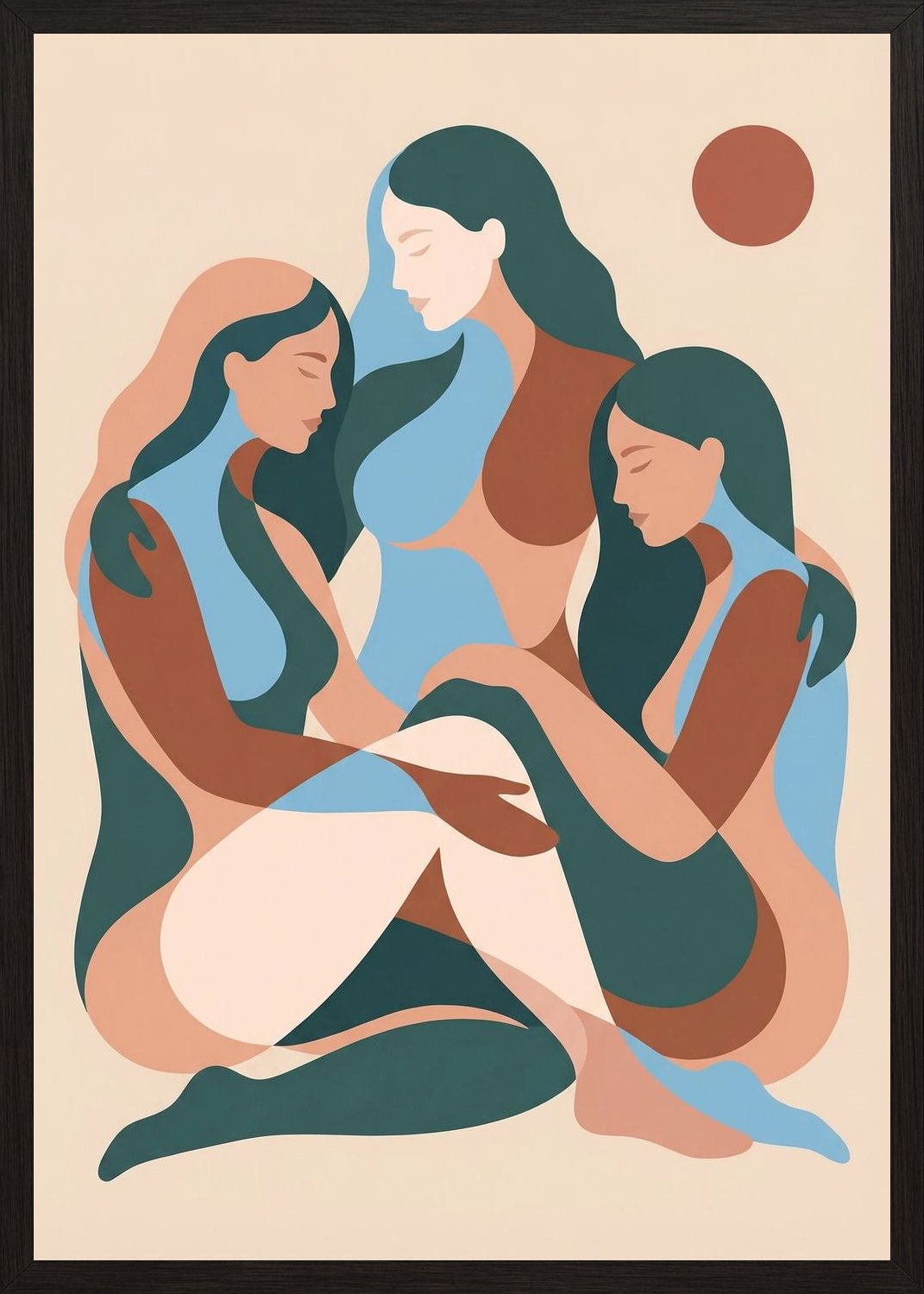 Poster in oak frame