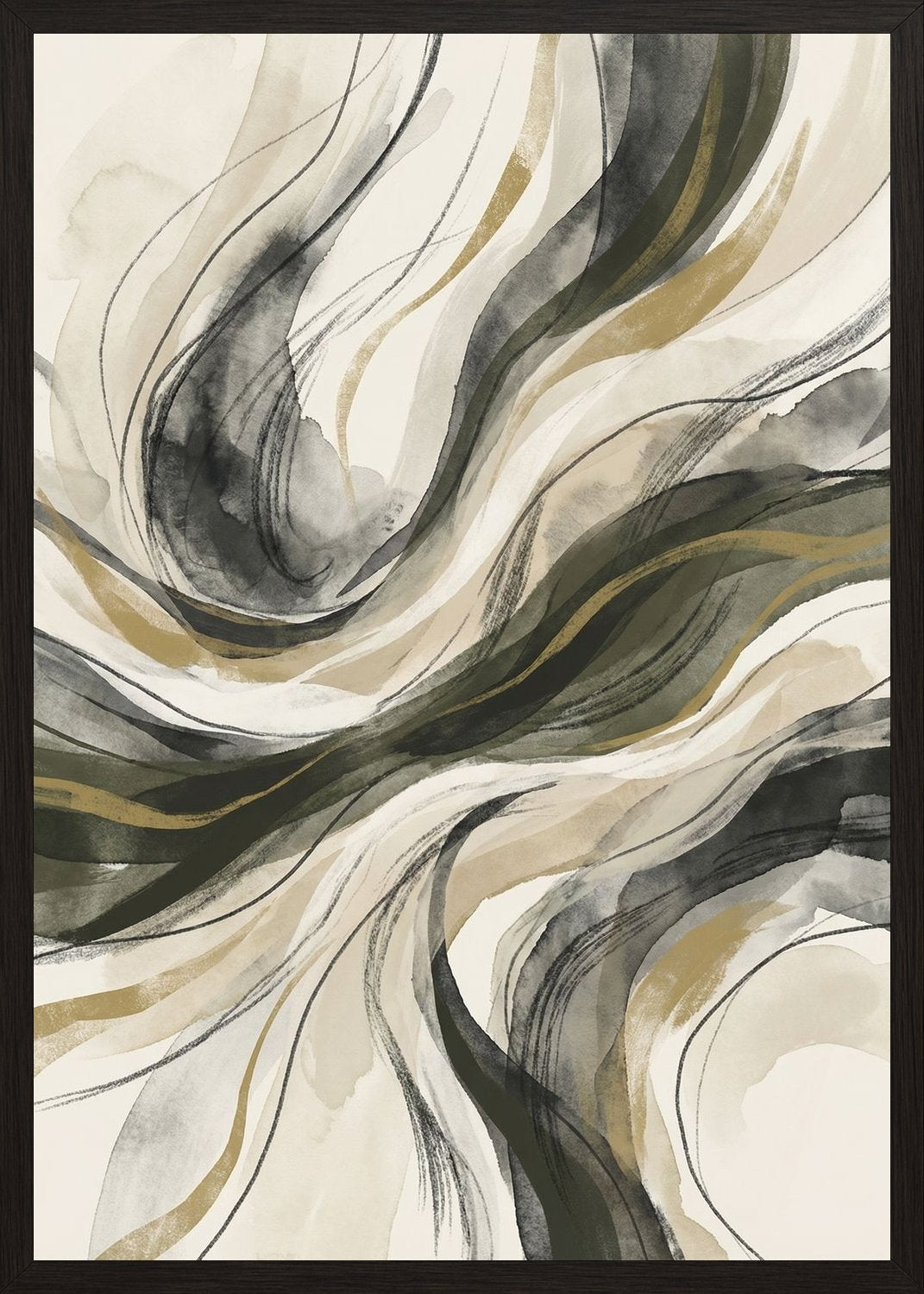 Poster in black frame