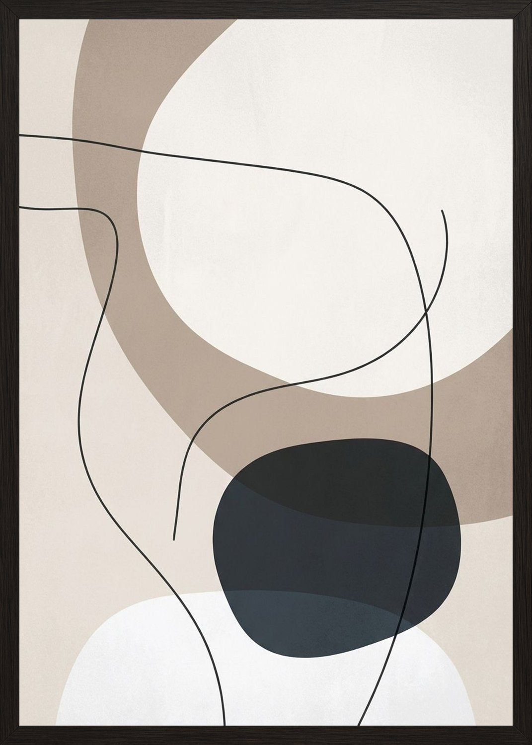 Poster in black frame