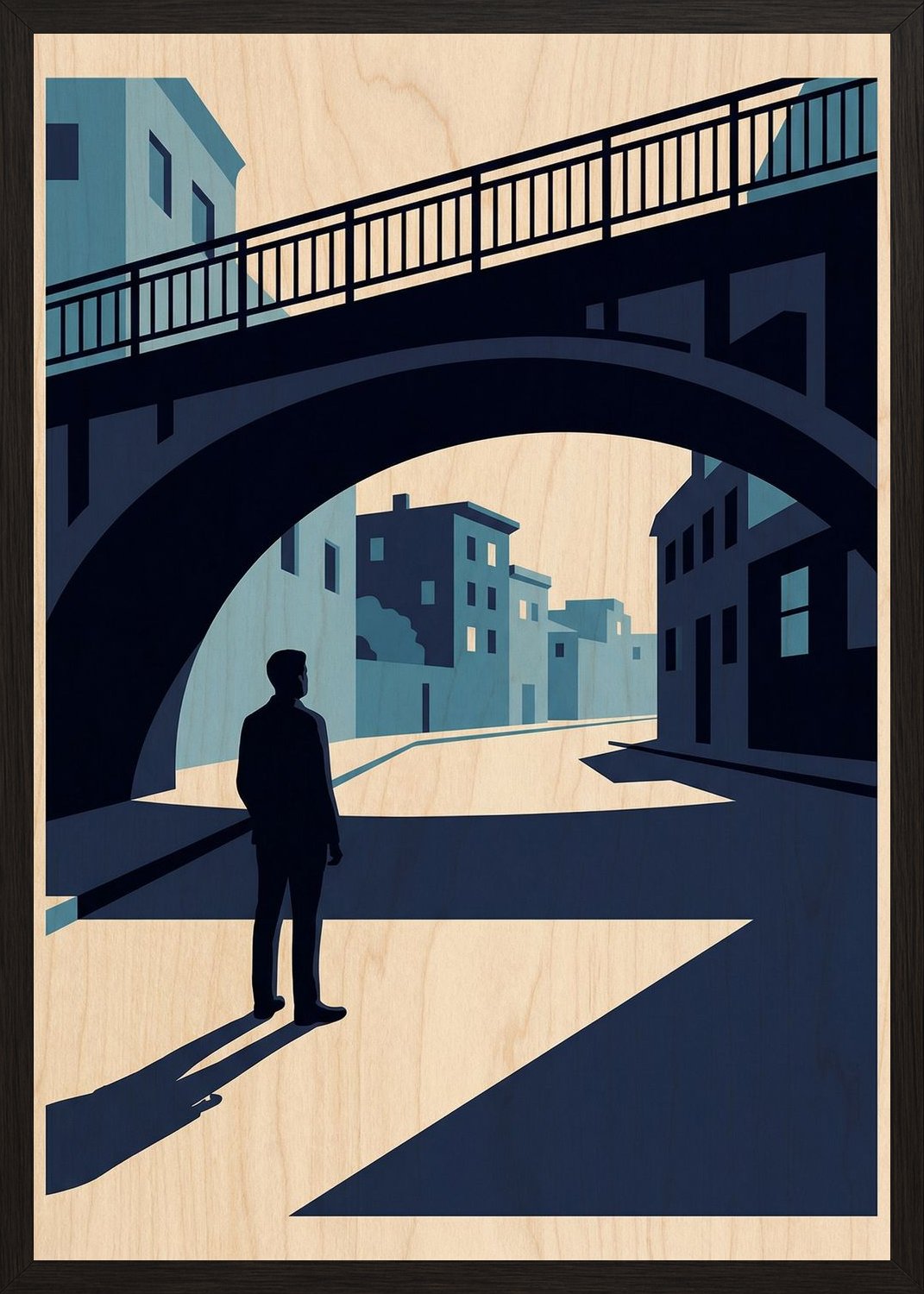 Poster in black frame