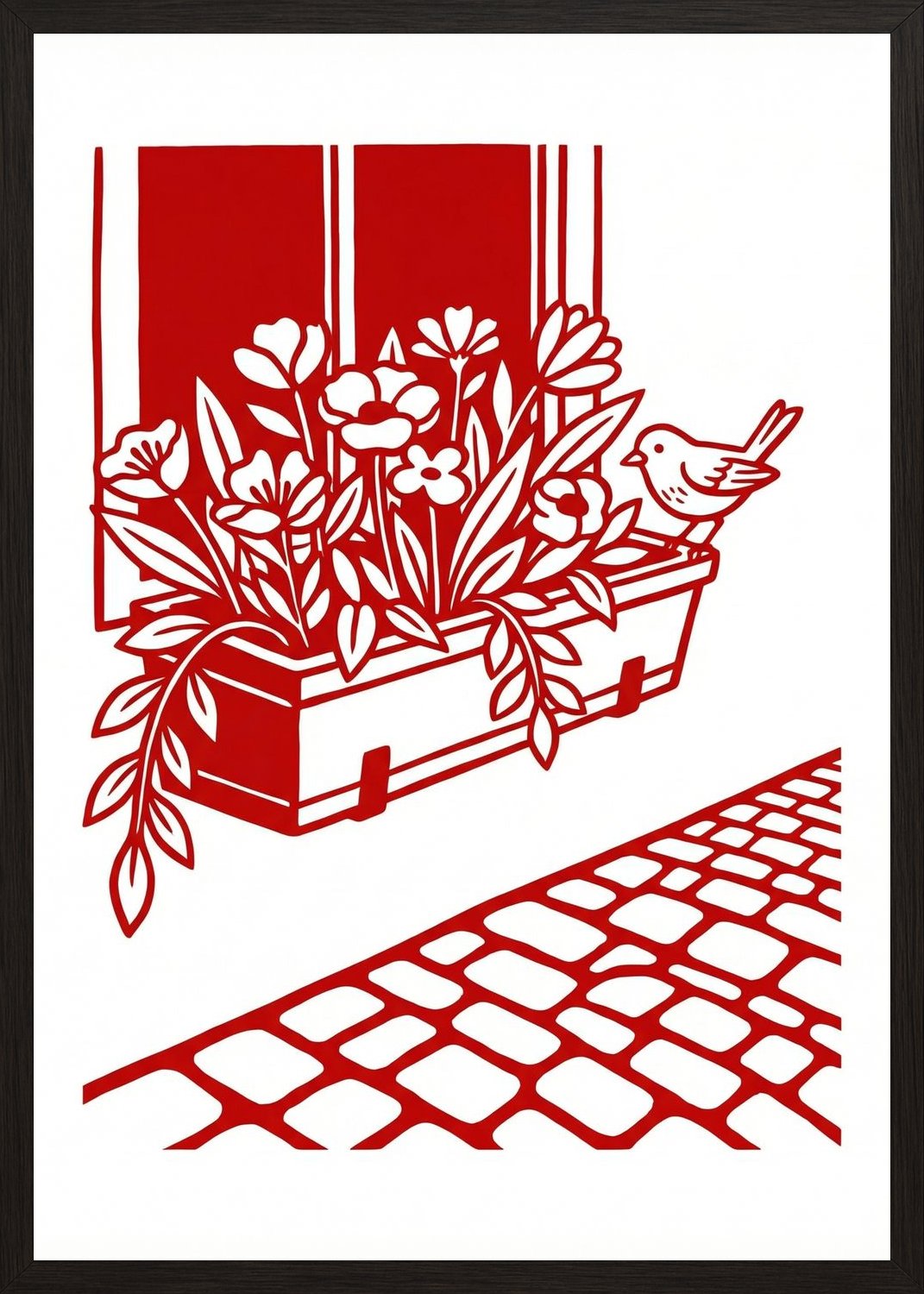 Poster in oak frame