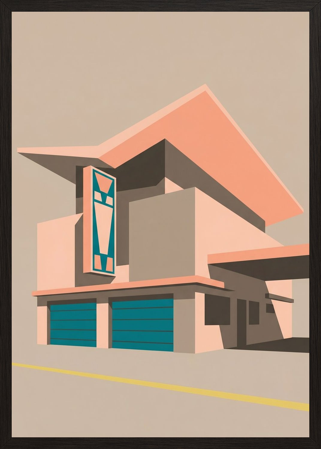 Poster in black frame