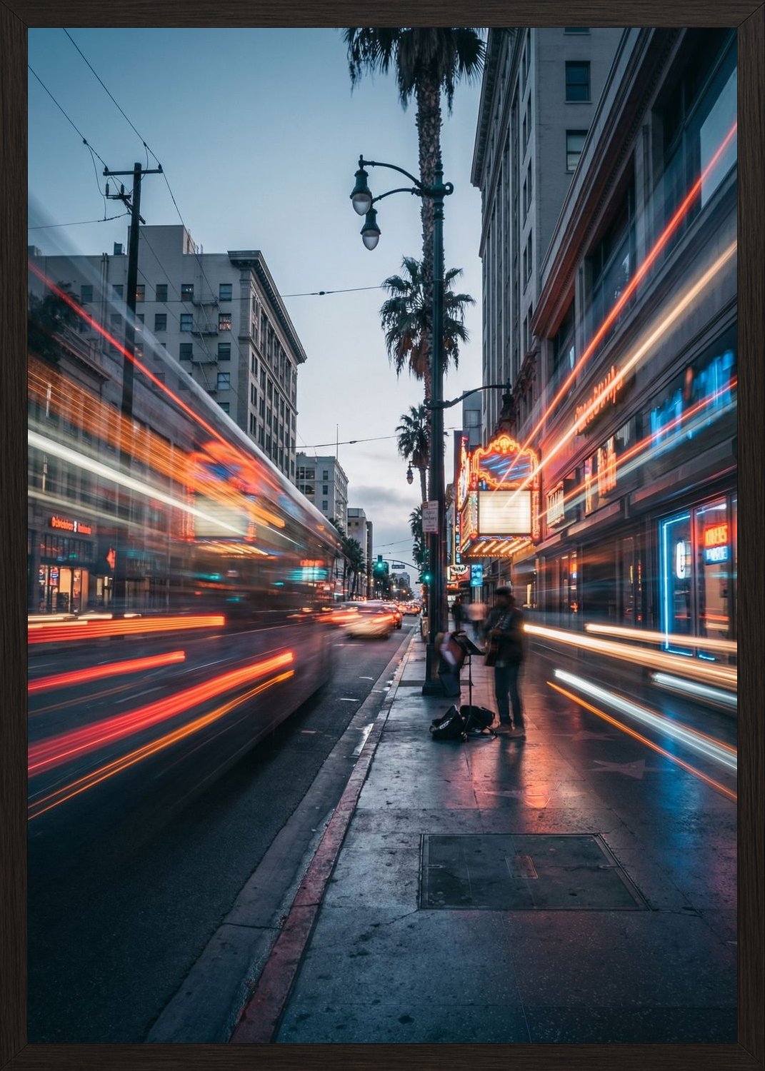 Poster in black frame