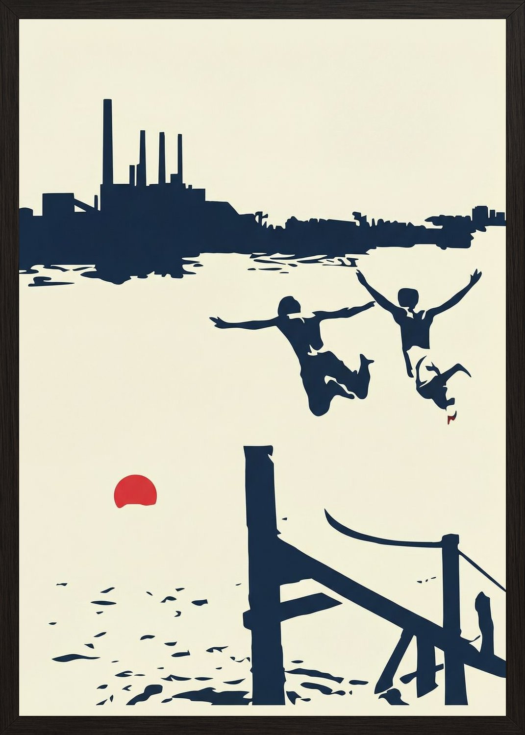 Poster in black frame