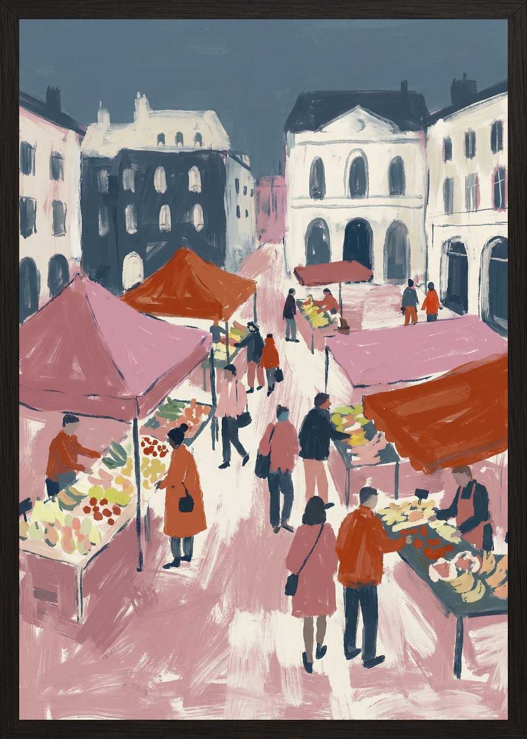 Poster in black frame