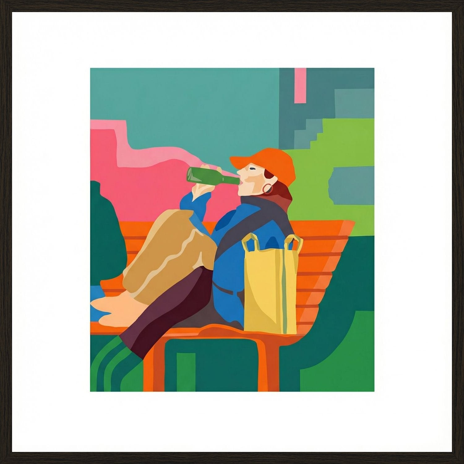 Poster in oak frame