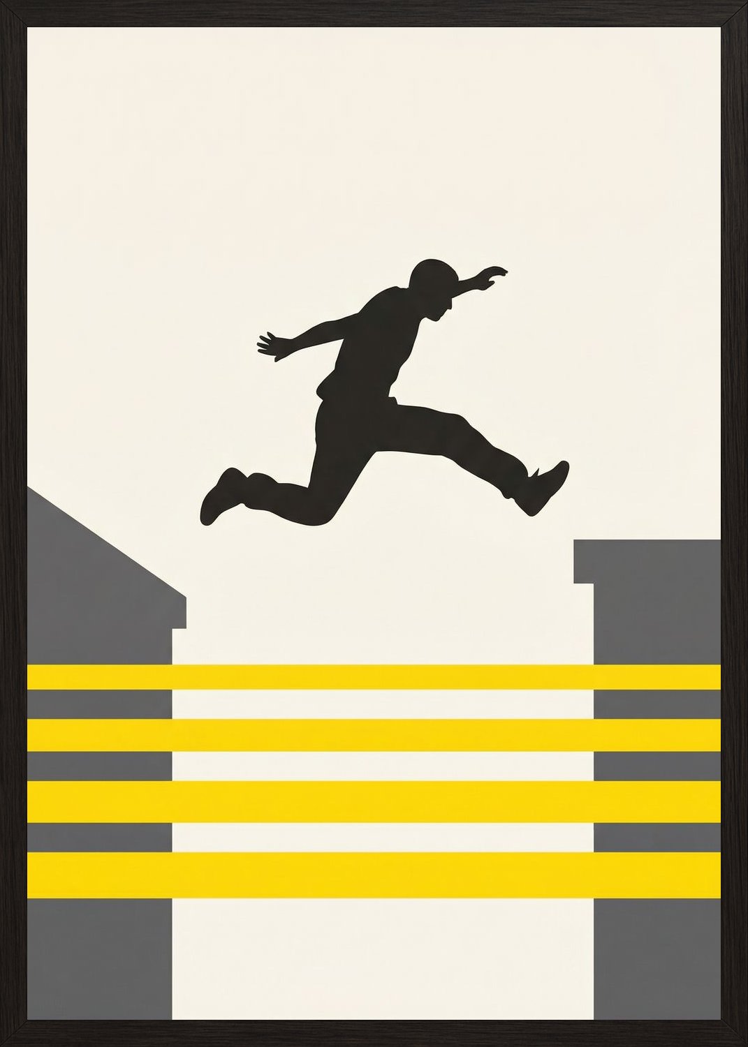 Poster in black frame
