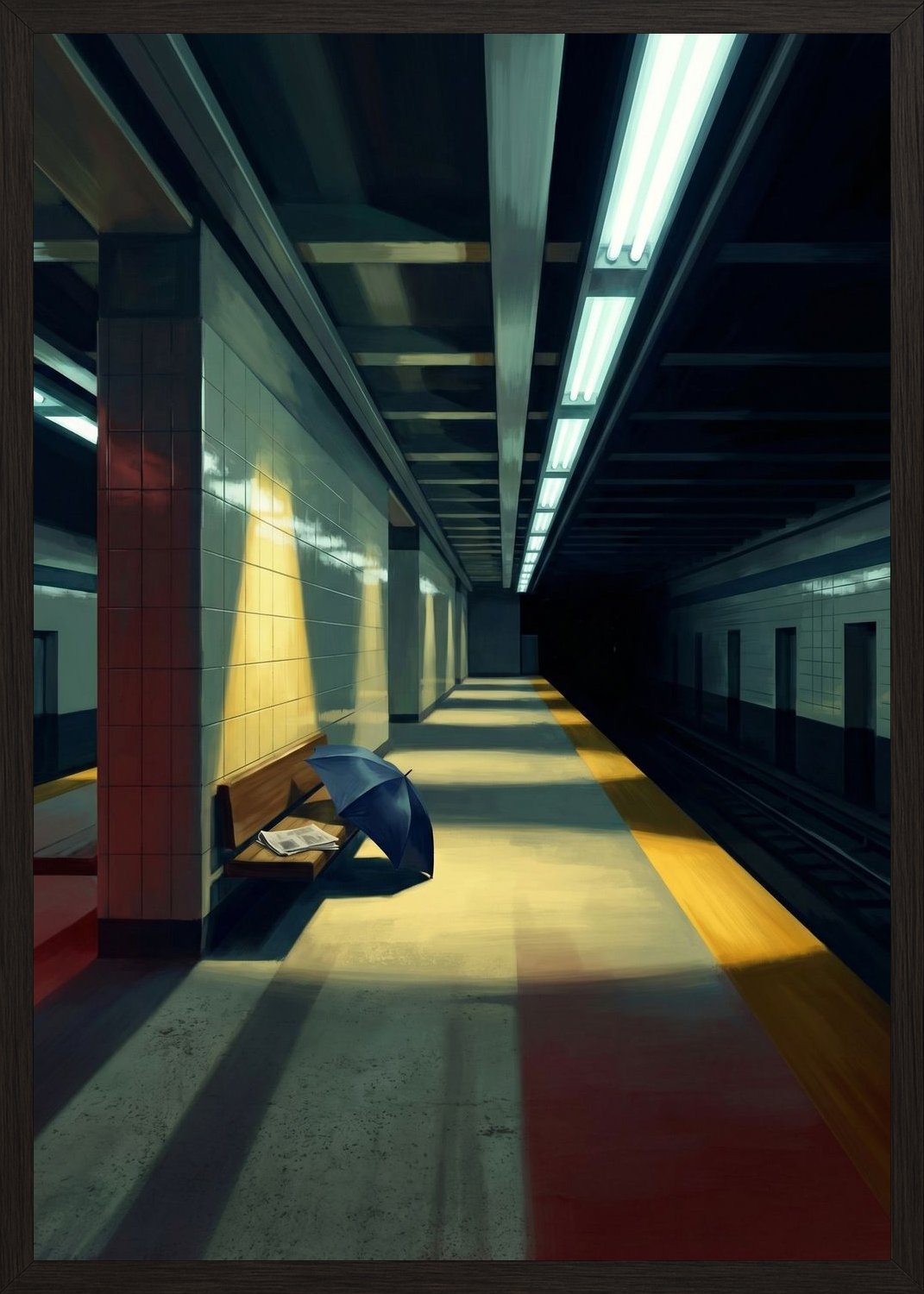 Poster in black frame