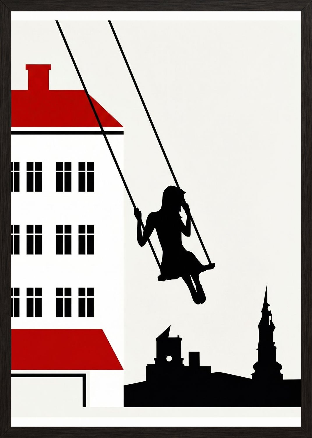 Poster in black frame