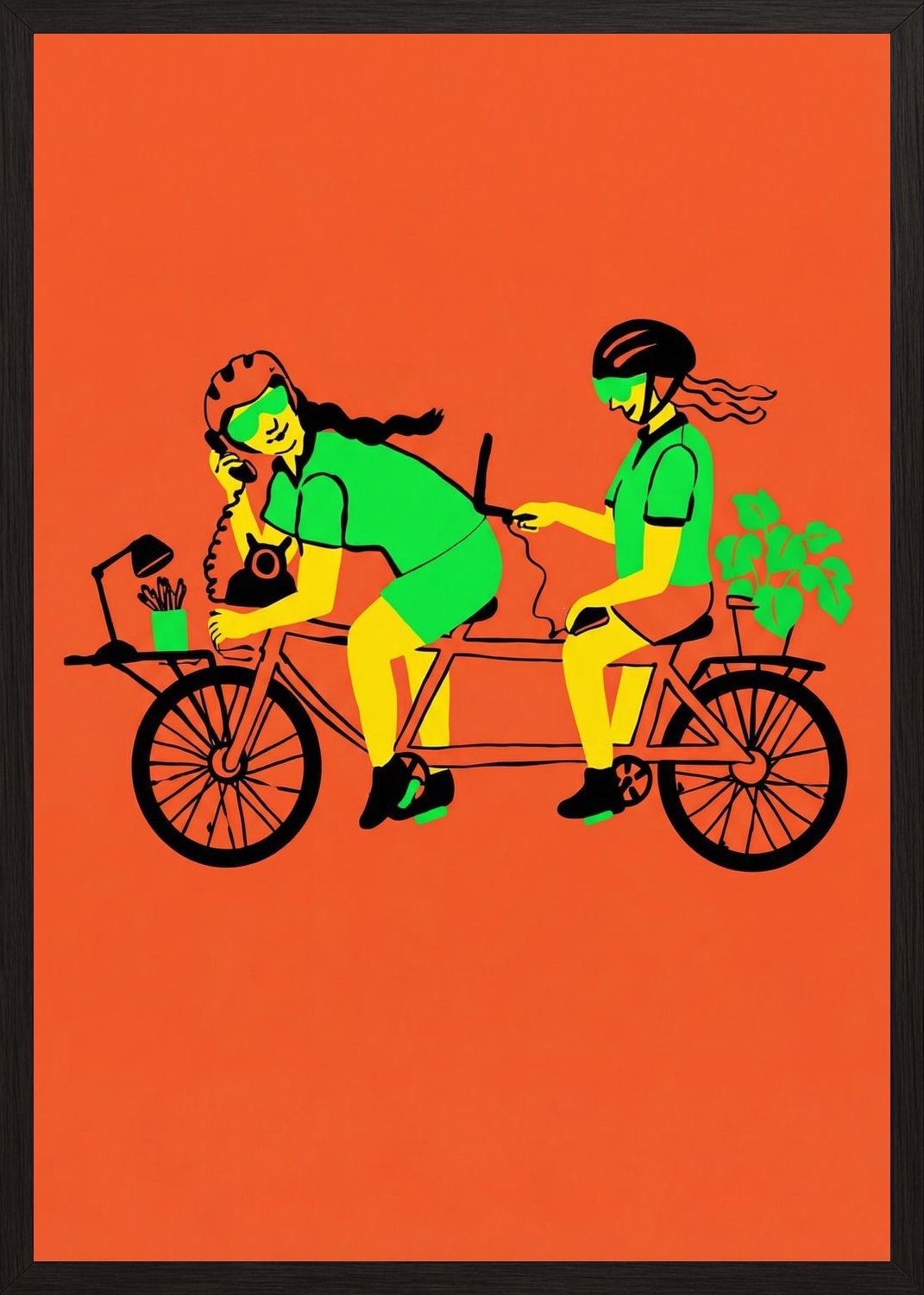 Poster in oak frame