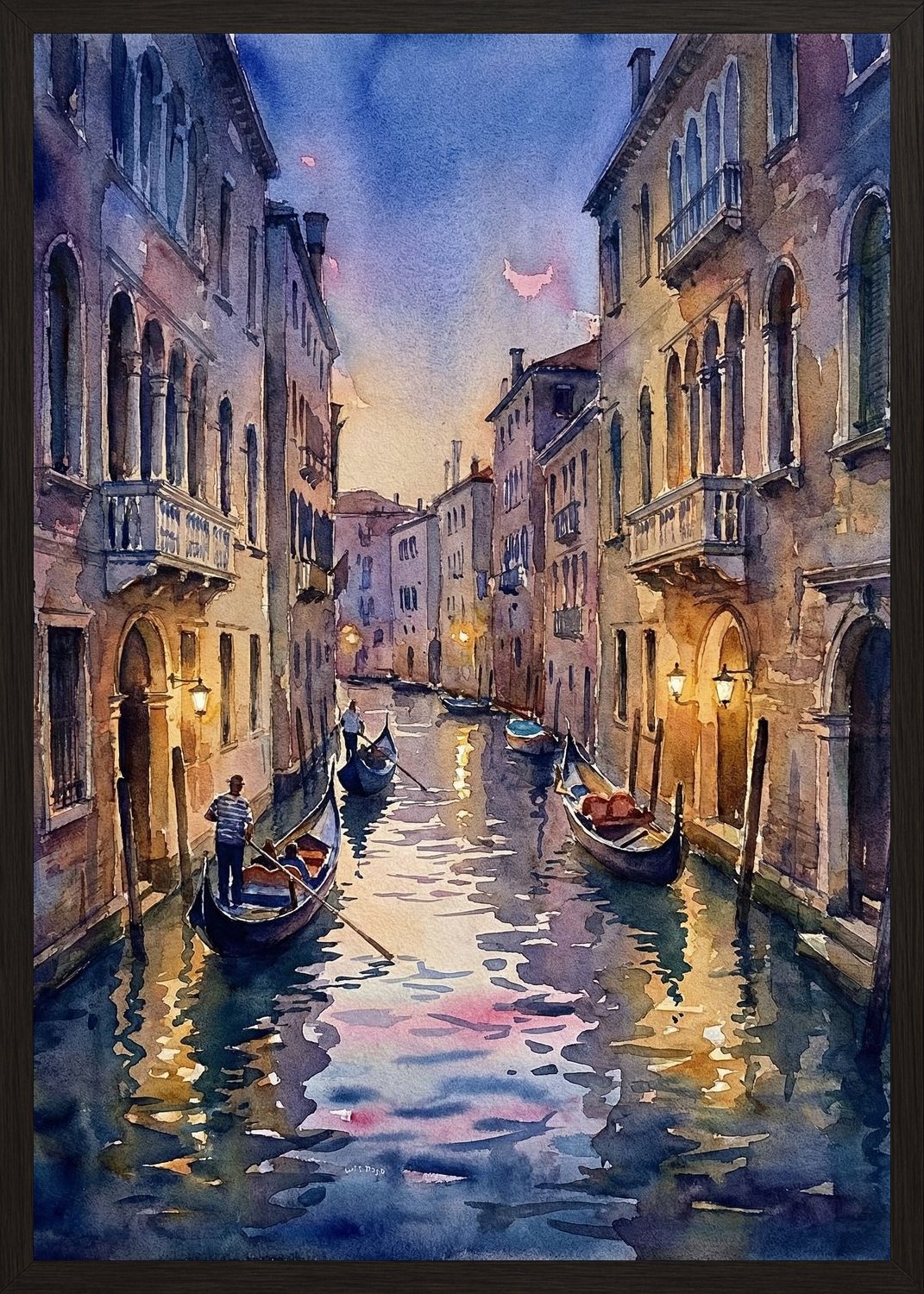 Poster in black frame