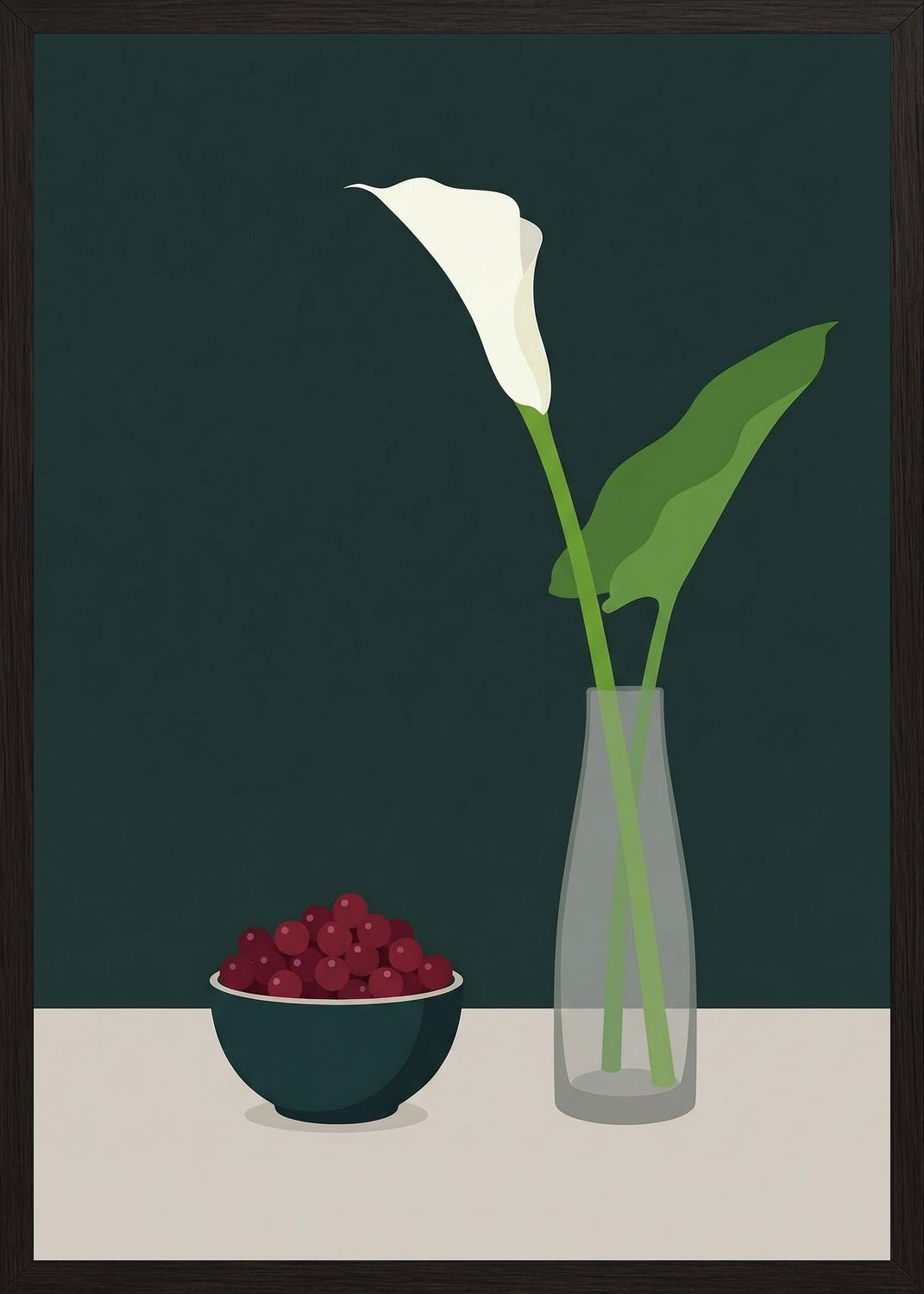 Poster in black frame
