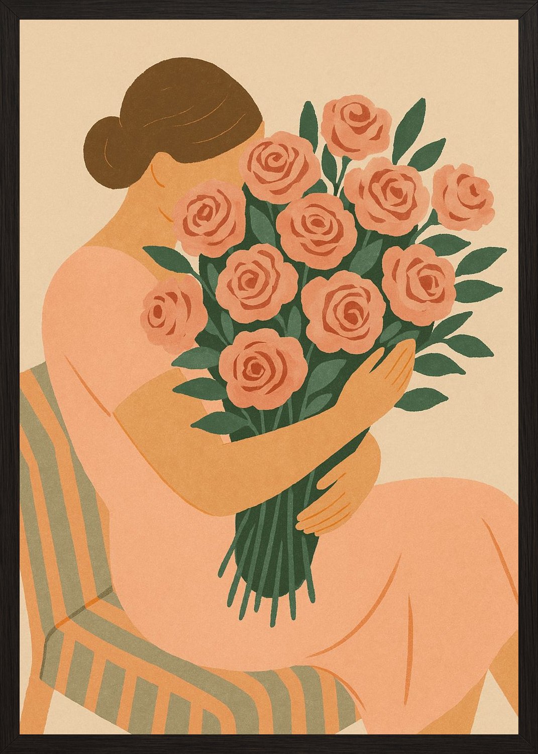 Poster in black frame
