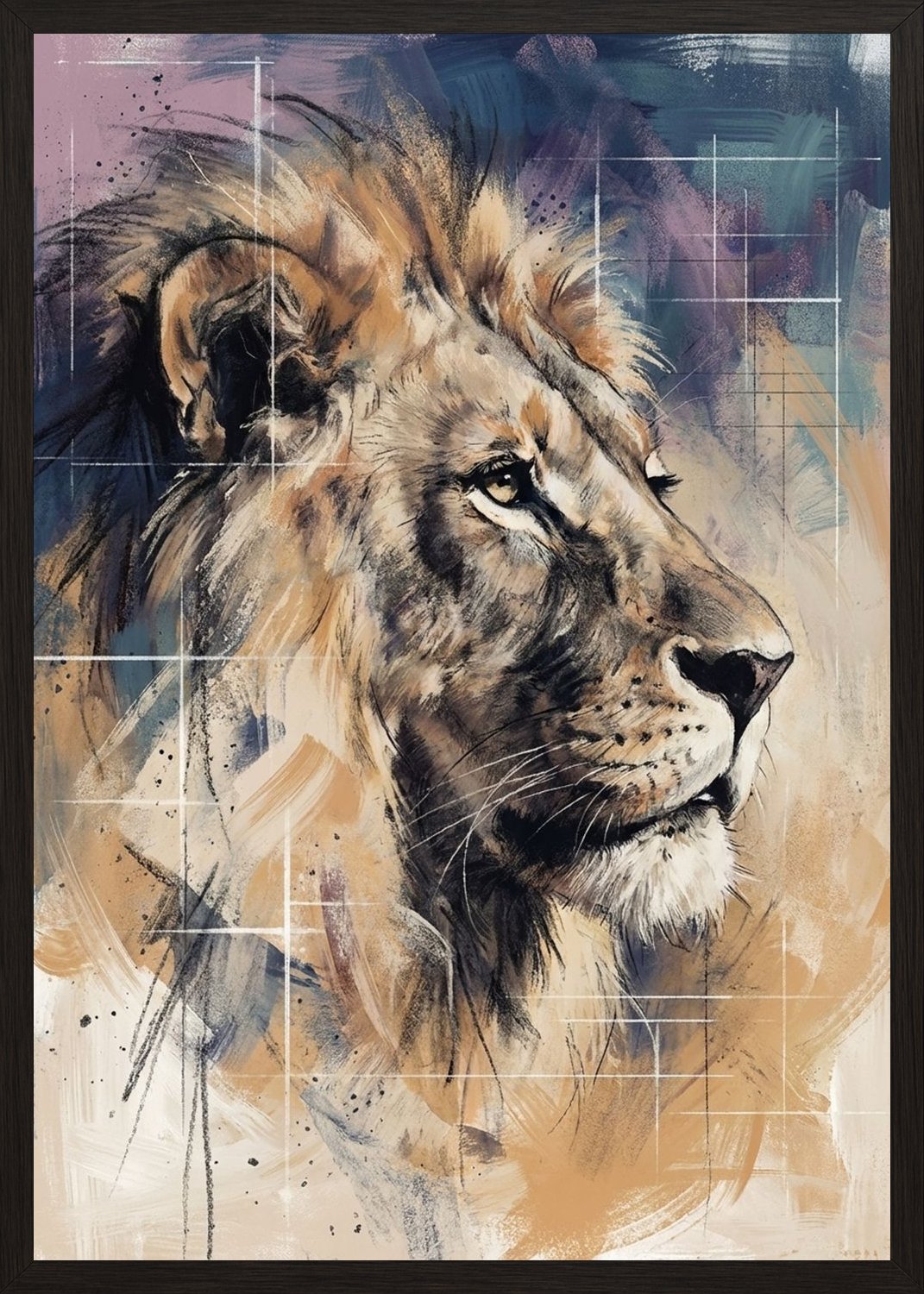 Poster in black frame