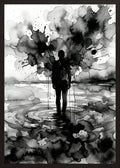 Poster in black frame