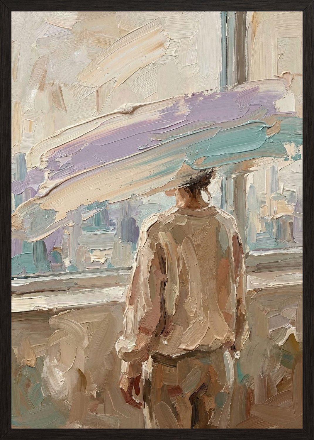 Poster in black frame