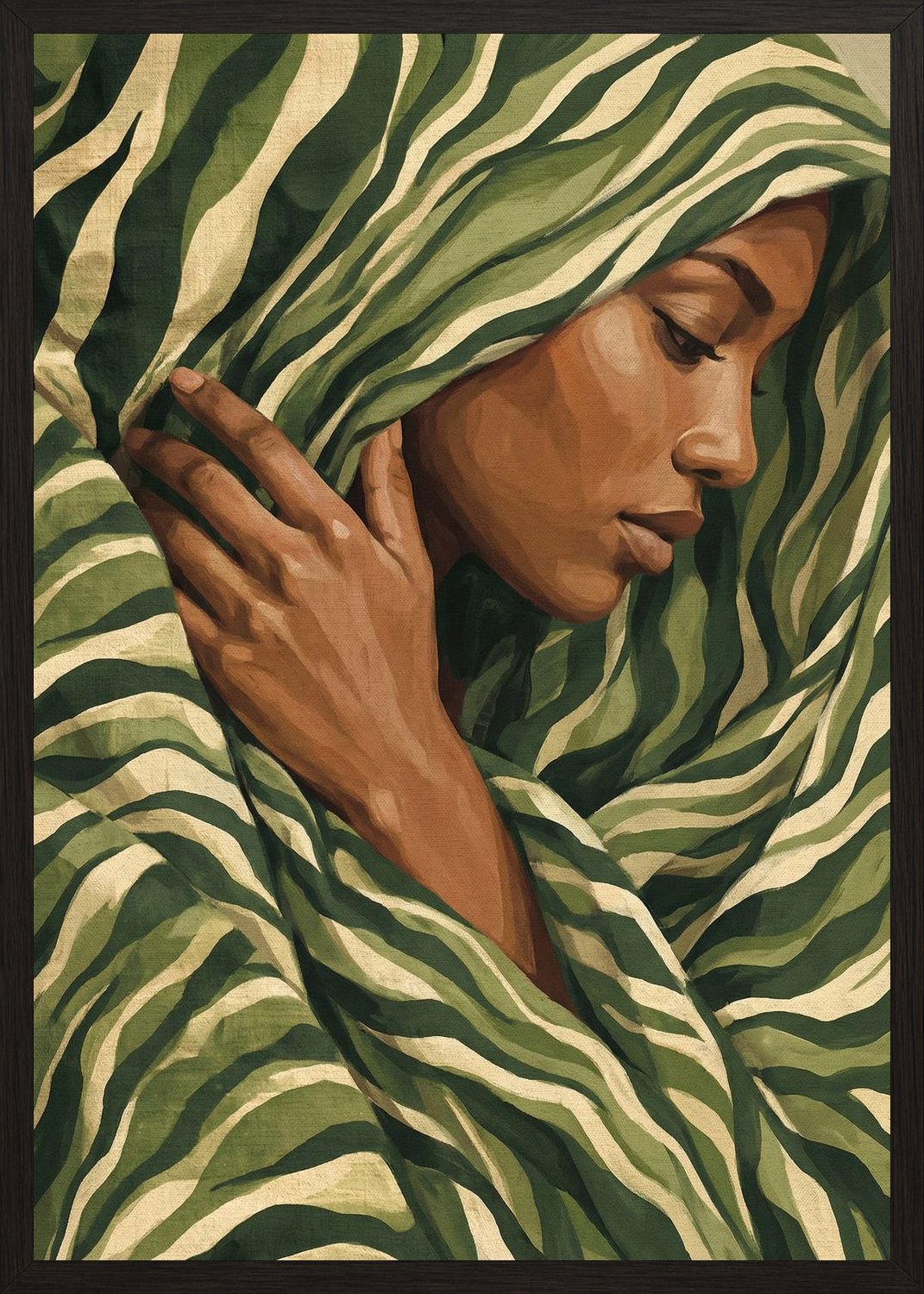 Poster in oak frame