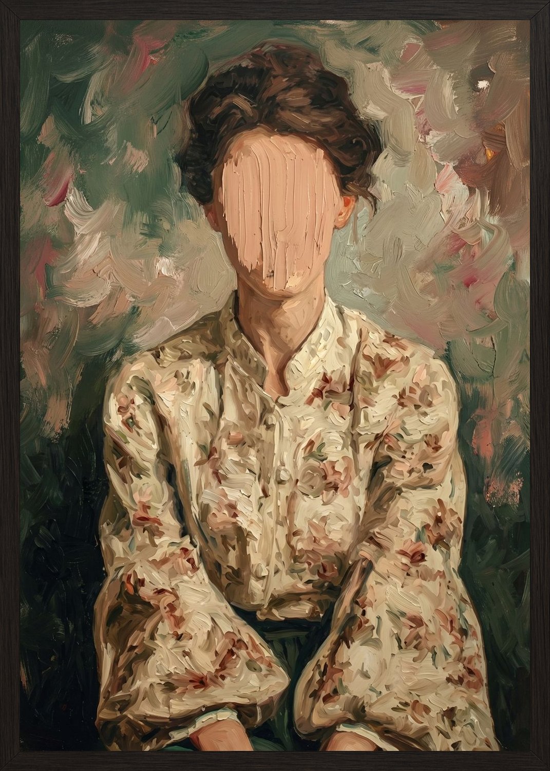 Poster in black frame