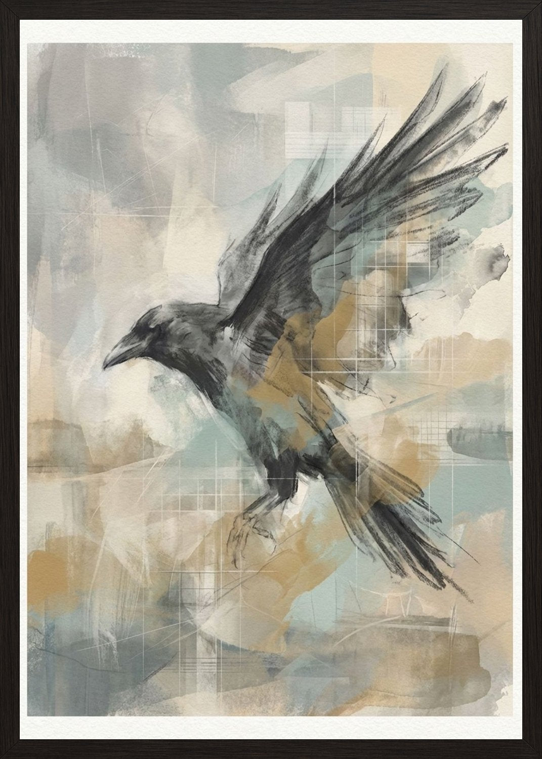Poster in black frame