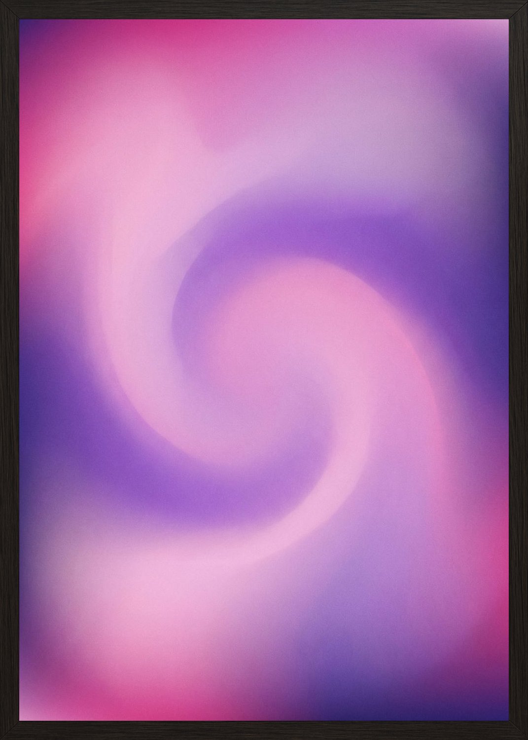 Poster in black frame