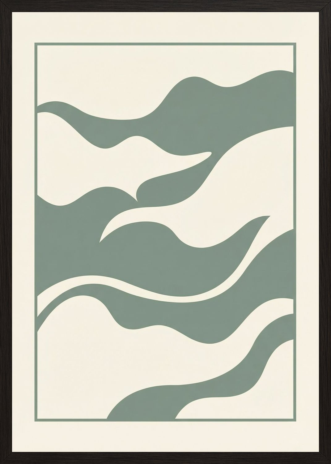 Poster in black frame