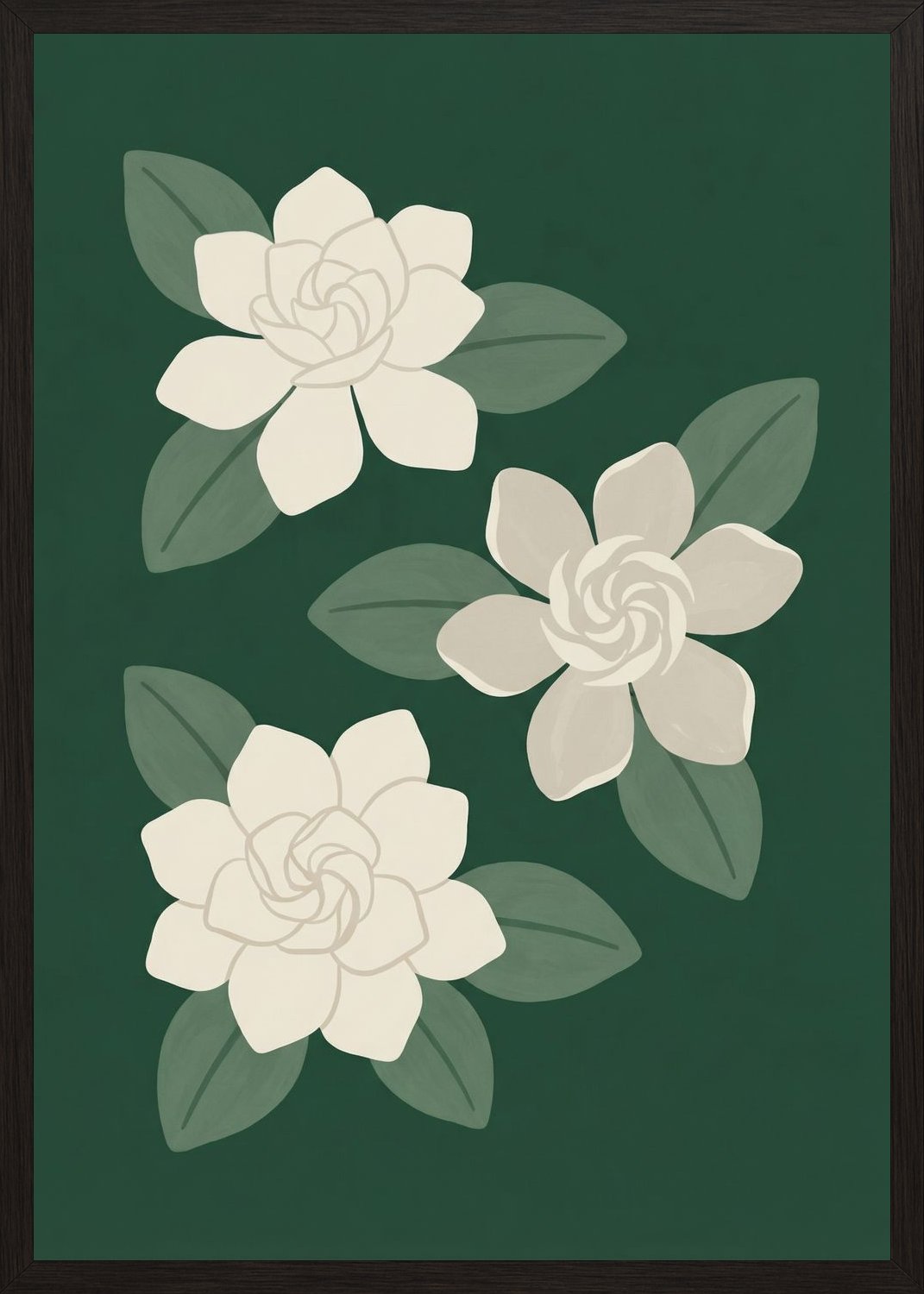 Poster in oak frame