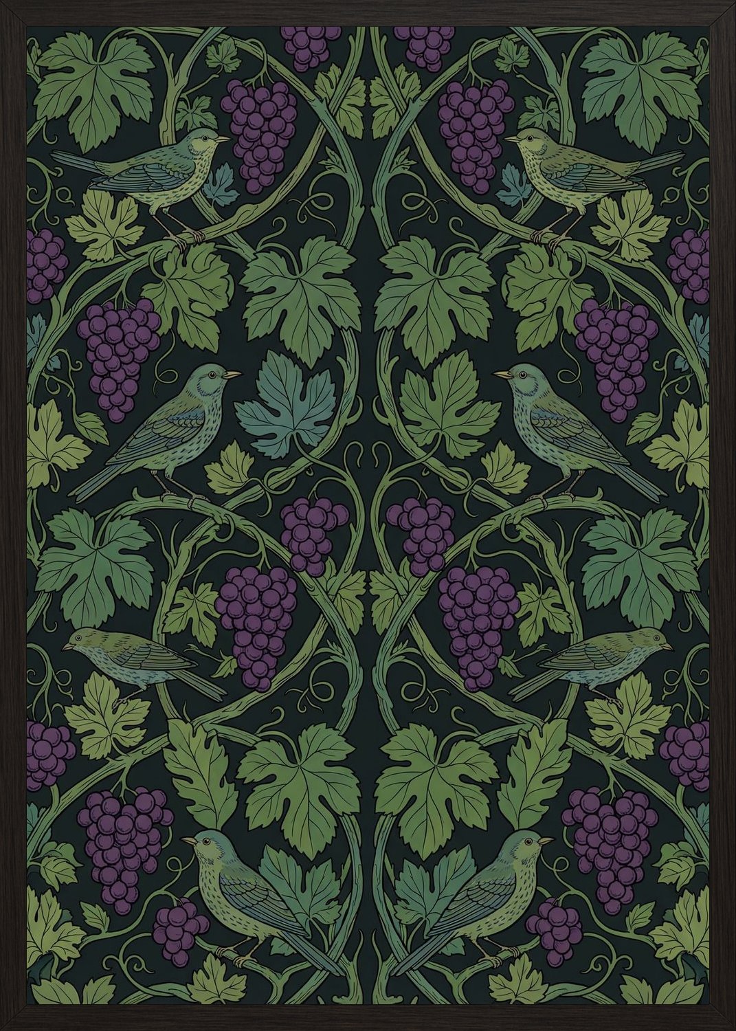 Poster in black frame